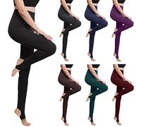 Yunshenla Legging de Sport Taille Haute élastique Pantalon Yoga Femme Couleur Unie Slim Fit Fitness Pratiquer Les Pantalons de Danse Petite Taille Legging Pantalon Femme Chic et Élégant(#01,3XL)