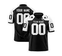 Yunshenla Maillot Football Americain Personnalisé Tee Shirt Personnalisable Homme Femme Enfant T Shirt Sport Personnalisé avec Nom Numéro L'équipe Le Logo Maillot Equipe de France Rugby 2025,(#02)