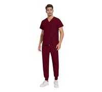 Yunshenla Tenue Infirmiere Professionnelle Pantalon Travail + Blouse Medicale 2PCS Ensemble Homme Uniforme Médicale Haut et Pantalons Tissu à Séchage Rapide Vêtement Médical(20 Uniform-Medical,S)