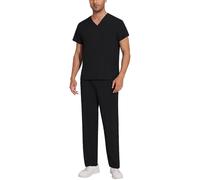Yunshenla Uniforme Médicale Homme Ensemble - Tenue de Travail Infirmiere Professionnelle Blouse Medicale 2PCS Haut et Pantalons Tissu à Séchage Rapide Vêtement Médical(03 Uniform-Medical,L)