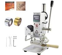 YUNSHINE Numérique 220V Chaud Estampage Machine Logo Embosser En Laiton Alphabets Lettres Étiquette Bronzing Machine En Bois Timbre En Bois Embosseur(Taille du plateau de presse: 10X13cm)