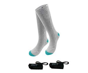 Yunt Chaussettes électriques d'hiver Chaudes Chaussettes pour batterie au lithium