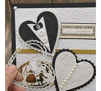 YunTrip Matrices de découpe en métal en forme de nœud papillon en forme de cœur pour bricolage, scrapbooking, gaufrage, album photo, cartes en papier, loisirs créatifs, décoration