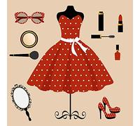 YunTrip Matrices de découpe en métal pour la fabrication de cartes, accessoires de robe de femme pour le bricolage, le scrapbooking, le gaufrage, les photos, loisirs créatifs, cartes décoratives