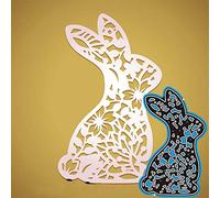 Yuntrip Matrices de découpe en métal pour la fabrication de cartes, motif lapin de Pâques, pour scrapbooking, album de gaufrage, photos, cartes décoratives en papier