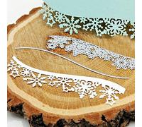 YunTrip Matrices de découpe pour la fabrication de cartes, motif flocon de neige en métal, pour bricolage, scrapbooking, gaufrage, photos, cartes décoratives