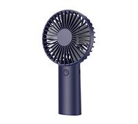 YunTuo Mini ventilateur portable avec batterie rechargeable de 4400 mAh, 3 vitesses, ventilateur à poignée personnelle, le camping et les voyages, silencieux (bleu marine)