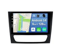 YUNTX [6GB+128GB] Android 14 2 Din Autoradio pour Benz E-Class W211 C-Class W219 G-Class W463-[Intégré CarPlay/Android Auto/DSP/GPS]-IPS 9" Écran Tactile-CAM+MIC-Bluetooth 5.0/MirrorLink/360 Camera