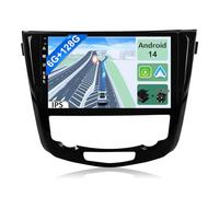 YUNTX [6GB+128GB] Android 14 2 Din Autoradio pour Ni.ssan X-Trail Qashqai j11 Rouge 2014-2018-[Intégré CarPlay/Android Auto/DSP/GPS]-IPS 2.5D 10.1" Écran Tactile-Caméra+MIC-Dab/Bluetooth 5.0