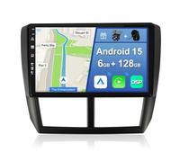 YUNTX [6GB+128GB] Android 14 2 Din Autoradio pour Subaru Forester/Impreza 2007-2012-[Intégré CarPlay/Android Auto/DSP/GPS]-IPS 2.5D 9" Écran Tactile-Caméra+MIC-Dab/Bluetooth 5.0/MirrorLink