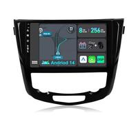 YUNTX [8GB+256GB] Android 14 2 Din Autoradio pour Ni.ssan X-Trail Qashqai j11 Rouge (2014-2018)-[Intégré CarPlay/Android Auto/DSP/GPS]-IPS 2.5D 10.1" Écran Tactile-Caméra+MIC-Dab/Bluetooth 5.0