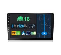 YUNTX 9 inch Android 16 Car Radio | Octa Core | 6GB 128GB | Built-in 4G LTE | CarPlay&Android Auto | DSP | Dab | QLED | Dual Band WiFi |Bluetooth