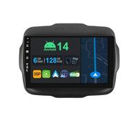 YUNTX 9 Pouces Android 14 Autoradio pour Jeep Renegade 2015-2018 | Octa-Core | 6Go 128Go | Intégré 4G LTE | CarPlay&Android Auto | DSP | Dab | HDMI | Dual Band WiFi | Bluetooth 5.0 | GPS