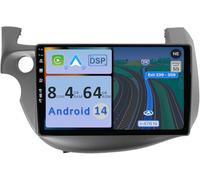 YUNTX Android 14 [4GB+64GB] 2 Din Autoradio pour Honda Fit Jazz (2007-2014)-[Built in CarPlay/Android Auto/DSP/GPS]-Gratuite Camér MIC-IPS 2.5D 10.1”-Soutien Dab/Commande au Volant/360 Caméra