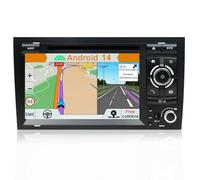 YUNTX Android 14 Autoradio pour Audi A4 (B6/B7) | Seat Exeo: [Intégré CarPlay/Android Auto/GPS] -IPS 2.5D Écran Tactile-Dab/Bluetooth 5.0/MirrorLink/Commande au Volant/USB/4G/WiFi/2 Din