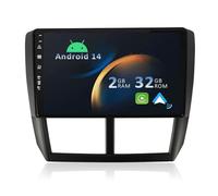 YUNTX Android 14 Radio avec Navigation pour Subaru Forester/Impreza 2007-2012: [Intégré CarPlay/Android Auto/GPS] -IPS 2.5D 9" Écran Tactile-Dab/Bluetooth 5.0/WiFi/2 Din/MirrorLink/USB/4G