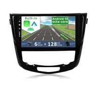 YUNTX Android 15 [6GB+128GB] 2 Din Autoradio pour Nissan X-Trail Qashqai j11 Rouge 2014 to 2017-[Built in CarPlay/Android Auto/DSP/GPS]-Free Caméra&MIC-Soutien DAB/Commande au Volant/360 Caméra/BT 5.0
