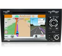 YUNTX Android 16 Autoradio pour Audi A4 (B6/B7) | Seat Exeo: [Intégré CarPlay/Android Auto/GPS] -IPS 2.5D Écran Tactile-Dab/Bluetooth 5.0/MirrorLink/Commande au Volant/USB/4G/WiFi/2 Din