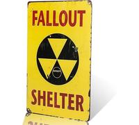 yunuo Plaque en métal Fallout Shelter pour décoration murale de maison, garage (02)