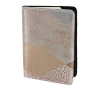 YUNWEIKEJI Argyle de marbre d'or Rose de cuivre et de Fard à Joues, Porte-Passeport Portefeuille de Voyage en Cuir PU Étui pour Passeport Couvre-Passeport 5,5 Pouces