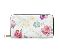 YUNWEIKEJI Beau Printemps Floral Frais, Portefeuille de Grande capacité pour Hommes Femmes Portefeuilles Carte de crédit Portefeuille en Cuir Microfibre