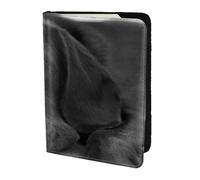 YUNWEIKEJI Black Lab Labrador Chien Chiot Chien Mignon, Porte-Passeport Portefeuille de Voyage en Cuir PU Étui pour Passeport Couvre-Passeport 5,5 Pouces