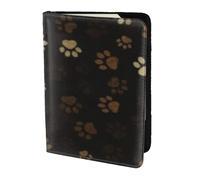 YUNWEIKEJI Boue Empreinte de Patte, Porte-Passeport Portefeuille de Voyage en Cuir PU Étui pour Passeport Couvre-Passeport 5,5 Pouces