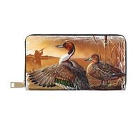 YUNWEIKEJI Canard pilet, Portefeuille de Grande capacité pour Hommes Femmes Portefeuilles Carte de crédit Portefeuille en Cuir Microfibre