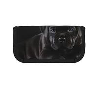 YUNWEIKEJI Cane Corso Animaux Chiot Noir Cane Corso, Trousse à Crayons, Pochette à Crayons en Toile, Trousse à Crayons de Grande capacité, Trousse à cosmétiques