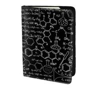 YUNWEIKEJI Chimie des Sciences abstraites, Porte-Passeport Portefeuille de Voyage en Cuir PU Étui pour Passeport Couvre-Passeport 5,5 Pouces