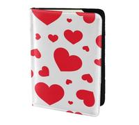 YUNWEIKEJI Coeur dispersé, Porte-Passeport Portefeuille de Voyage en Cuir PU Étui pour Passeport Couvre-Passeport 5,5 Pouces