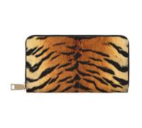 YUNWEIKEJI Fausse Peau de Tigre de Sibérie, Portefeuille de Grande capacité pour Hommes Femmes Portefeuilles Carte de crédit Portefeuille en Cuir Microfibre