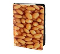 YUNWEIKEJI Fèves au Lard, Porte-Passeport Portefeuille de Voyage en Cuir PU Étui pour Passeport Couvre-Passeport 5,5 Pouces