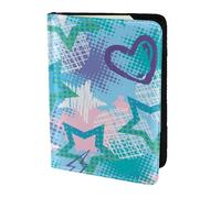YUNWEIKEJI Flash des Stars du Rock, Porte-Passeport Portefeuille de Voyage en Cuir PU Étui pour Passeport Couvre-Passeport 5,5 Pouces
