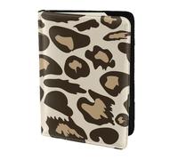 YUNWEIKEJI Fleur d'hibiscus léopard, Porte-Passeport Portefeuille de Voyage en Cuir PU Étui pour Passeport Couvre-Passeport 5,5 Pouces