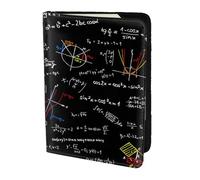 YUNWEIKEJI Formules mathématiques d'équations mathématiques, Porte-Passeport Portefeuille de Voyage en Cuir PU Étui pour Passeport Couvre-Passeport 5,5 Pouces