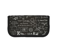 YUNWEIKEJI Formules scientifiques dessinées à la Main sur Un Tableau pour Le Fond, Trousse à Crayons, Pochette à Crayons en Toile, Trousse à Crayons de Grande capacité, Trousse à cosmétiques