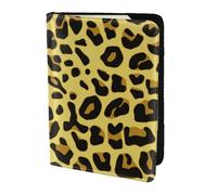 YUNWEIKEJI Guépard Léopard Jaune, Porte-Passeport Portefeuille de Voyage en Cuir PU Étui pour Passeport Couvre-Passeport 5,5 Pouces