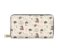 YUNWEIKEJI Hérisson des prés, Portefeuille de Grande capacité pour Hommes Femmes Portefeuilles Carte de crédit Portefeuille en Cuir Microfibre