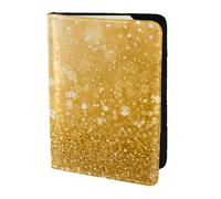 YUNWEIKEJI Images de Paillettes, Porte-Passeport Portefeuille de Voyage en Cuir PU Étui pour Passeport Couvre-Passeport 5,5 Pouces