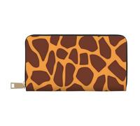YUNWEIKEJI Impression Girafe Imprimer, Portefeuille de Grande capacité pour Hommes Femmes Portefeuilles Carte de crédit Portefeuille en Cuir Microfibre