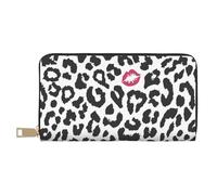 YUNWEIKEJI Imprimé Animal avec Forme de Baiser, Portefeuille de Grande capacité pour Hommes Femmes Portefeuilles Carte de crédit Portefeuille en Cuir Microfibre
