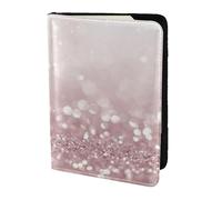 YUNWEIKEJI Imprimé Paillettes Roses, Porte-Passeport Portefeuille de Voyage en Cuir PU Étui pour Passeport Couvre-Passeport 5,5 Pouces