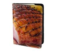 YUNWEIKEJI Jambon, Porte-Passeport Portefeuille de Voyage en Cuir PU Étui pour Passeport Couvre-Passeport 5,5 Pouces
