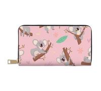 YUNWEIKEJI Koala Animal Sauvage Mignon Australien, Portefeuille de Grande capacité pour Hommes Femmes Portefeuilles Carte de crédit Portefeuille en Cuir Microfibre