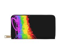 YUNWEIKEJI l'amour gagne l'arc-en-Ciel, Portefeuille de Grande capacité pour Hommes Femmes Portefeuilles Carte de crédit Portefeuille en Cuir Microfibre