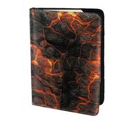 YUNWEIKEJI Lave volcanique, Porte-Passeport Portefeuille de Voyage en Cuir PU Étui pour Passeport Couvre-Passeport 5,5 Pouces