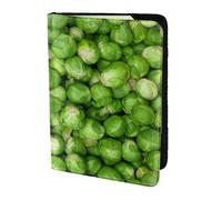 YUNWEIKEJI Légumes Verts, Porte-Passeport Portefeuille de Voyage en Cuir PU Étui pour Passeport Couvre-Passeport 5,5 Pouces