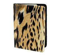 YUNWEIKEJI Léopard Lion Peau De Tigre Bringé en Fourrure, Porte-Passeport Portefeuille de Voyage en Cuir PU Étui pour Passeport Couvre-Passeport 5,5 Pouces