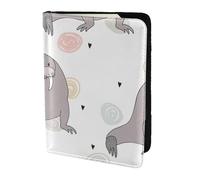 YUNWEIKEJI Modèle de Phoque et de Morse, Porte-Passeport Portefeuille de Voyage en Cuir PU Étui pour Passeport Couvre-Passeport 5,5 Pouces